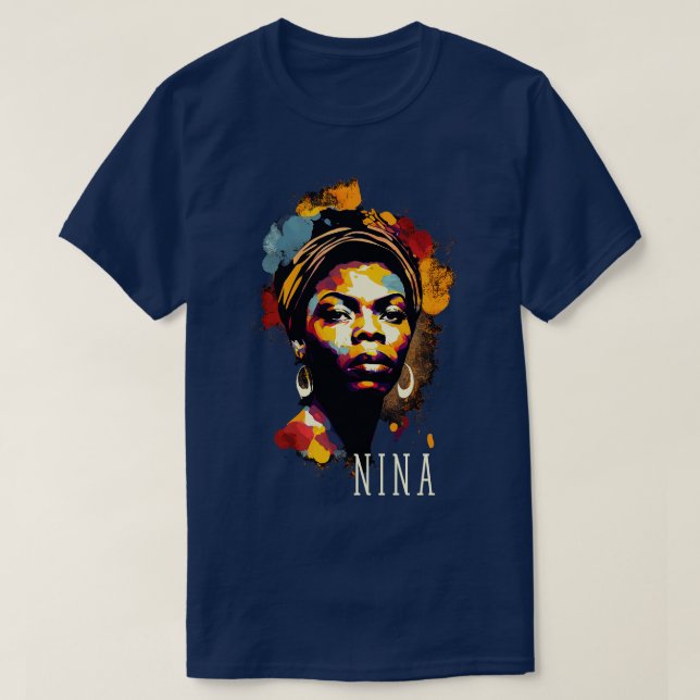 Camiseta Nina Simone Splash (Diseño del anverso)