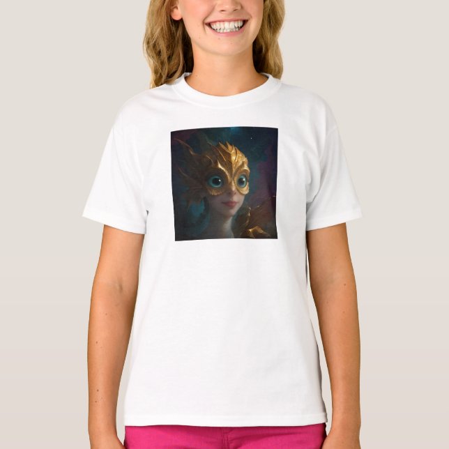 Camiseta Niña sirena por Juan Cabana (Anverso)