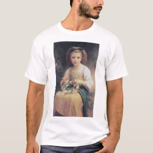 Camiseta Niña Trenzando una Corona, Bouguereau