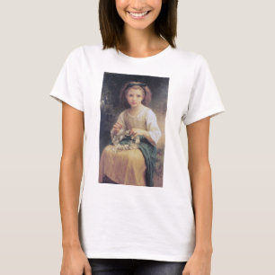 Camiseta Niña Trenzando una Corona, Bouguereau