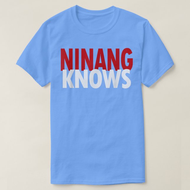 Camiseta Ninang conoce a la mejor abuela filipina Isla dive (Diseño del anverso)