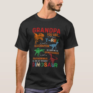 Camiseta Niñas Abuelo, eres mi padre favorito de los dinos