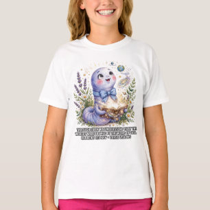 Camiseta Niñas-Biblia KJV-Hebreos 11:3 Gusano Lavanda
