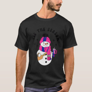Camiseta Niñas Camisas Bougie Snowman Cortan La Temporada
