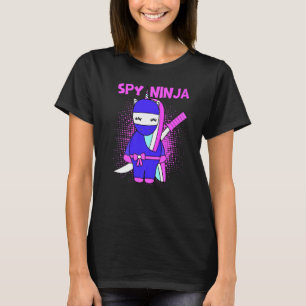 Camiseta Niñas Chicas Ninja Gamer, espía de juegos de Guay