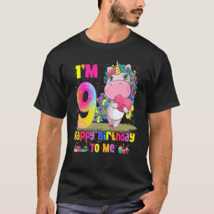Camiseta Niñas de 9 años Chica de cumpleaños, princesa Unic