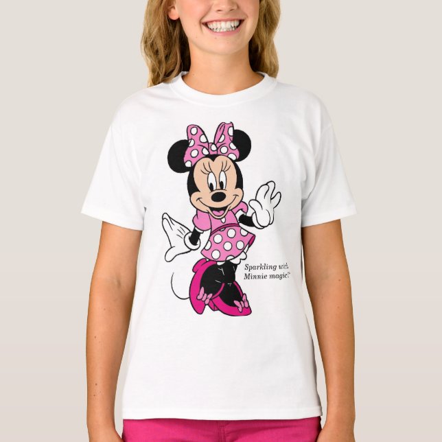 Camiseta niñas de Minnie mouse (Anverso)