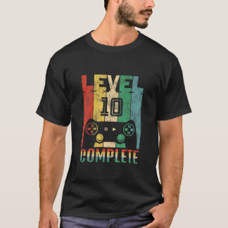 Camiseta Niñas de nivel 10 completa - 10º cumpleaños de jug