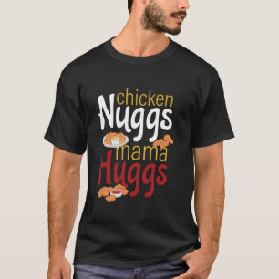 Camiseta Niñas de pollo y madres abrazan niños graciosos Ch