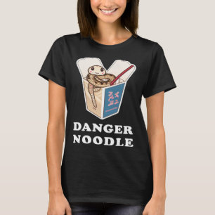 Camiseta Niñas de serpientes de fideos peligrosos Snake Mem
