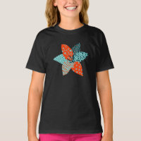 Niñas de verano de flores de patchwork