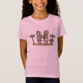 Camiseta Niñas del Mono de la Escuela Vs Vacaciones De Vuel