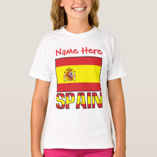 Camiseta Niñas del Patrimonio con Bandera de España Persona