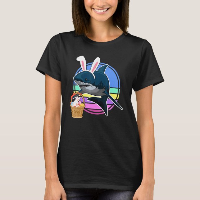 Camiseta Niñas divertidas conejitas de Pascua con retro de  (Anverso)
