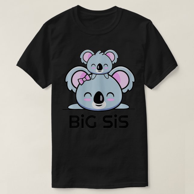 Camiseta Niñas Gran sis koala Cute hermana (Diseño del anverso)