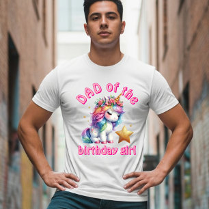 Camiseta Niñas mágicas unicornio brillante edad cumpleaños