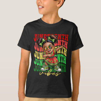 Camiseta Niñas Negras Haciendo Dab Melanina Vibraciones de