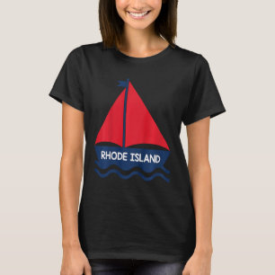Camiseta Niñas Niños Barco de Vela Rhode Island de Caminar