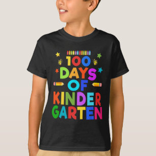 Camiseta Niñas Niños Celebración de 100 Días de Jardín de I