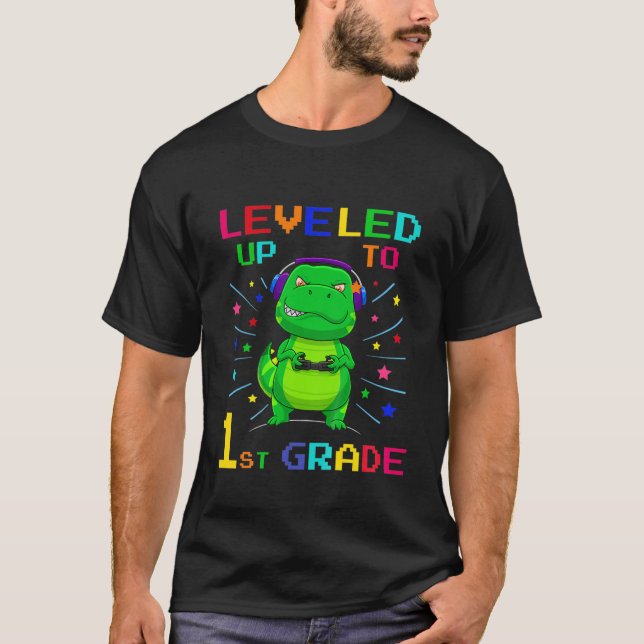 Camiseta Niñas Niveles Hasta Primer Grado De Dinosaurios De (Anverso)