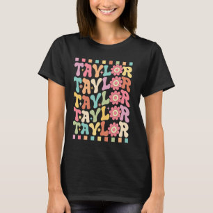 Camiseta Niñas pequeñas nombre personalizado TAYLOR Groovy
