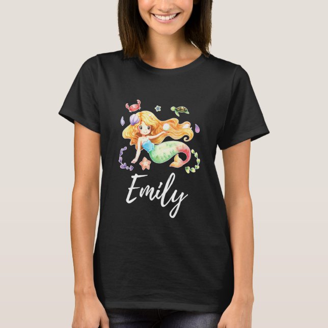 Camiseta Niñas sirvientas nombre Chica Emily (Anverso)