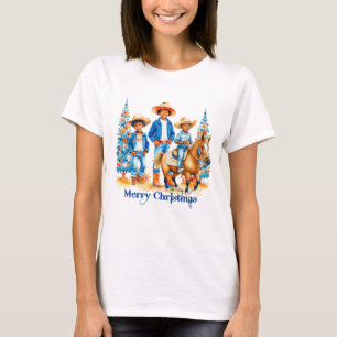 Camiseta Niñas Vaqueras Negras Con Cristales De Cereza De C