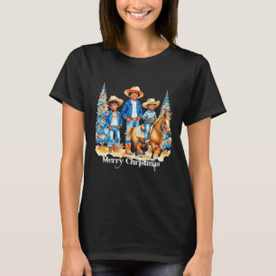 Camiseta Niñas Vaqueras Negras Con Cristales De Cereza De C