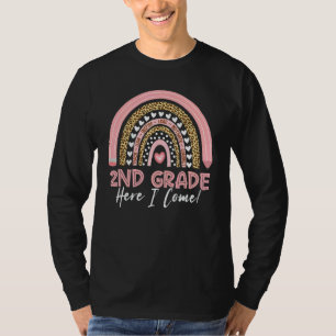 Camiseta Niñas y niños leopardo arcoíris de 2do grado aquí 