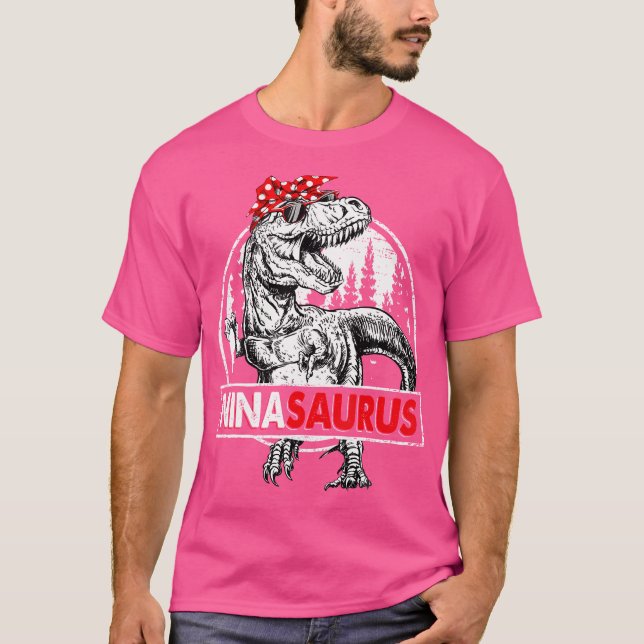 Camiseta Ninasaurus T Rex Dinosaur Nina Saurus Día De La Ma (Anverso)