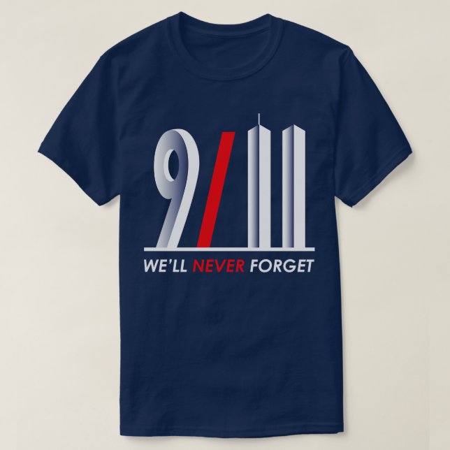 Camiseta Nine Eleventh Patriot Day  (Diseño del anverso)