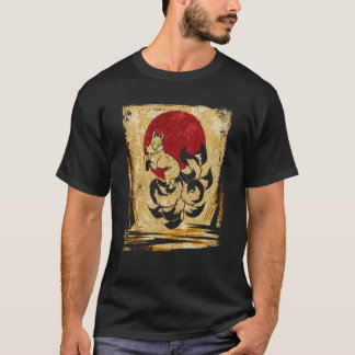 Camiseta Nine Tailed Fox Japanese Retro  4