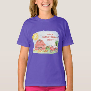 Camiseta Niñera agricultora Fiesta de Cumpleaños Familia Ma
