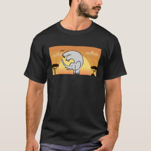 Camiseta Niñera Chica Elefante Yoga Animal para Hombres Muj