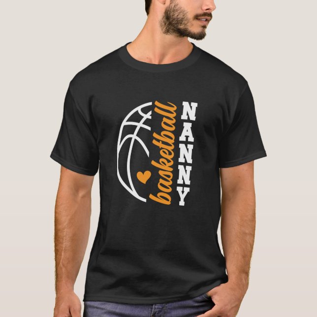 Camiseta Niñera De Baloncesto Abuela Niñera De Una Pla De B (Anverso)