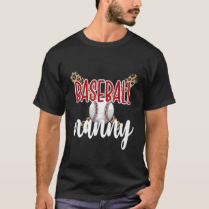 Camiseta Niñera de béisbol Niña Abuela Jugadora De Béisbol
