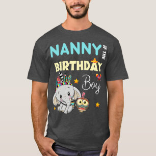 Camiseta Niñera De Elefantes Cuidados Del Niño De Cumpleaño