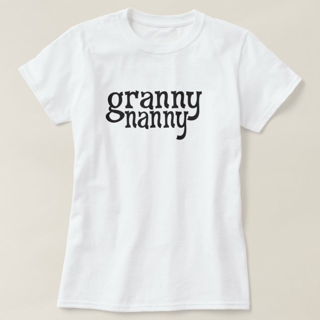 Camiseta Niñera de la abuelita (Diseño del anverso)