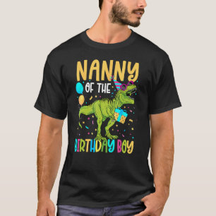 Camiseta Niñera De La Familia Natal De Dinosaurio