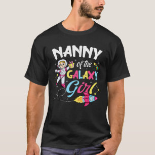 Camiseta Niñera de la Galaxy Chica Astronauta Tema Bir