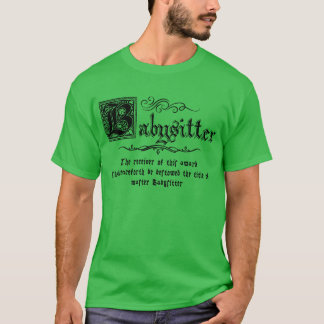 Camiseta Niñera de maestro medieval