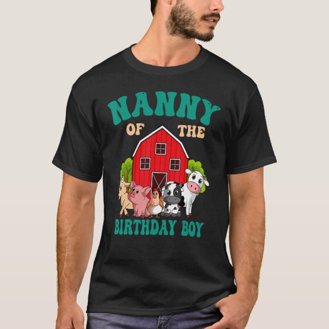 Camiseta Niñera De Nacimiento De La Granja De Animales De L (Anverso)