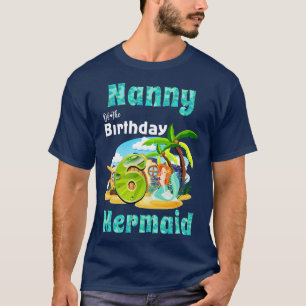 Camiseta Niñera De Sirena Cuta Del 6º Cumpleaños