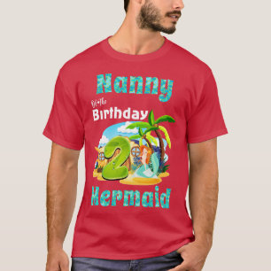 Camiseta Niñera De Sirena Cuta Del Segundo Cumpleaños