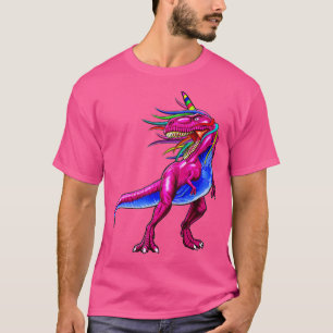 Camiseta Niñera de unicornio de dinosaurios T Rex Gift Homb