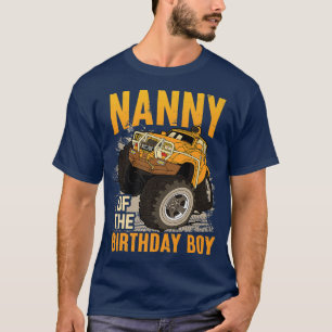 Camiseta Niñera del cumpleaños del niño Camión Monstruo Cum