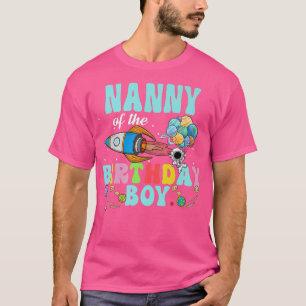 Camiseta Niñera Del Fiesta Espacial Astronauta De Cumpleaño