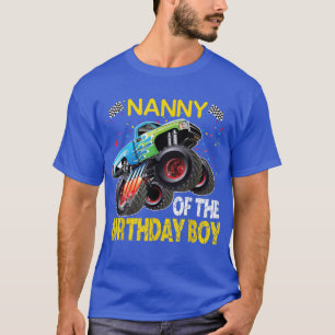 Camiseta Niñera del Niño Cumpleaños Camión Monstruo Cumplea