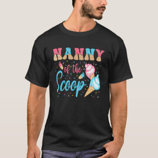 Camiseta Niñera Del Revelado De Género De Helado De Cuchara