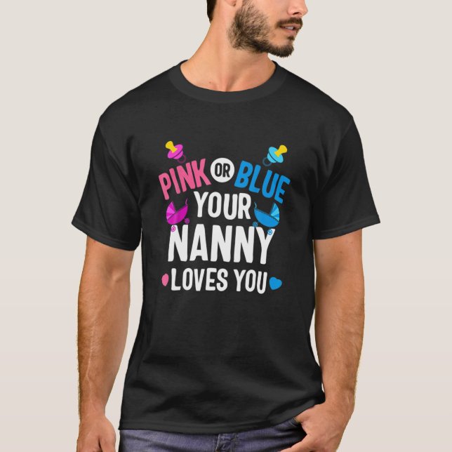 Camiseta Niñera Rosa O Azul Te Ama Género Revelar Madre' (Anverso)